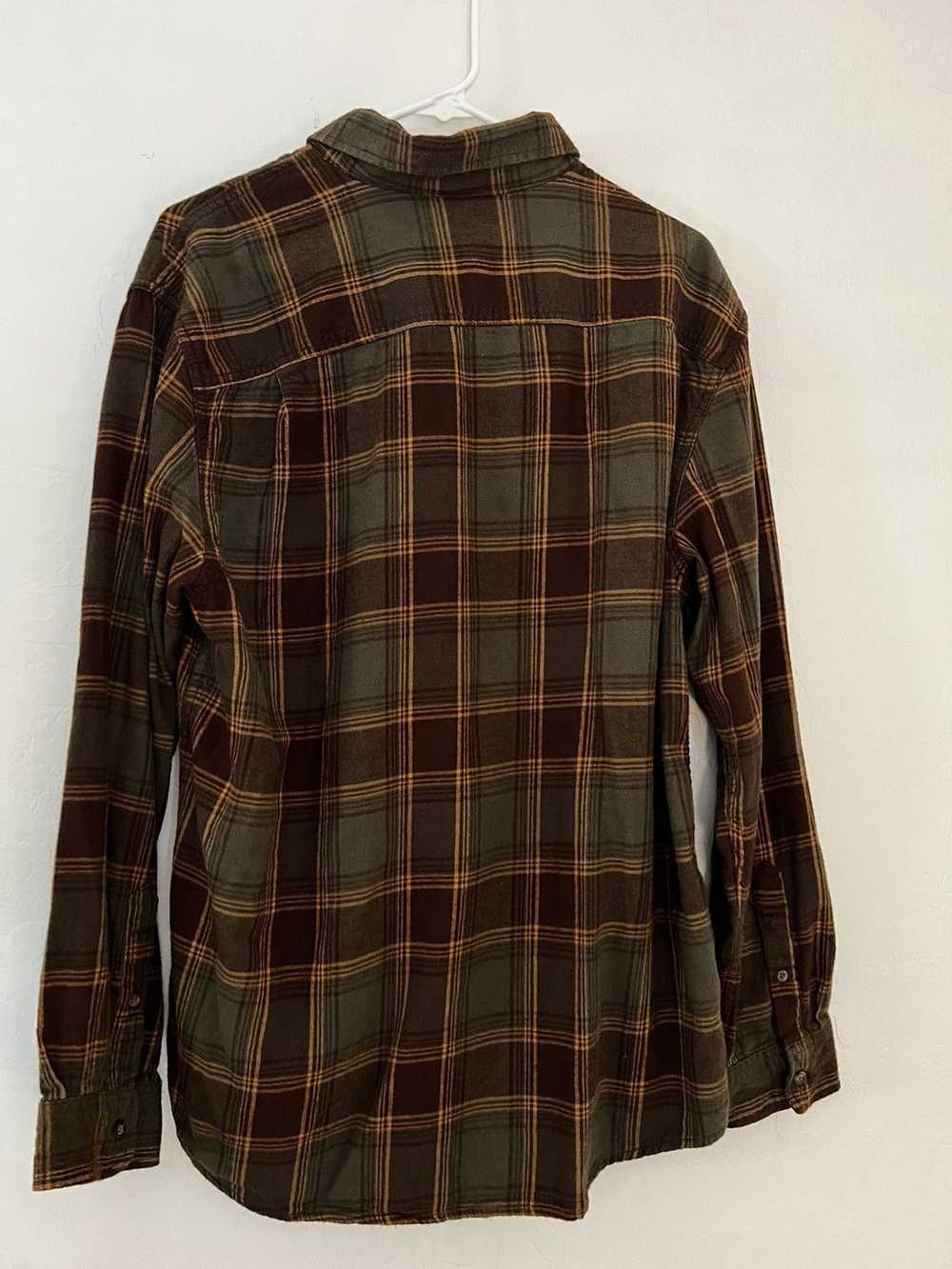 Streetwear × Vintage Brown and green flannel - image 2