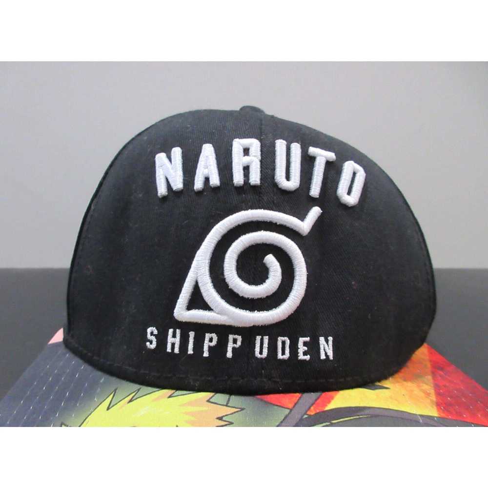 Vintage Naruto Hat Cap Snap Back Black Red Shippu… - image 2