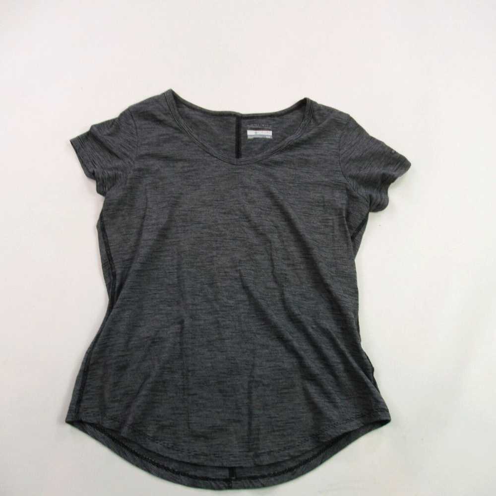 Vintage Columbia Shirt Womens Medium Gray Short S… - image 1