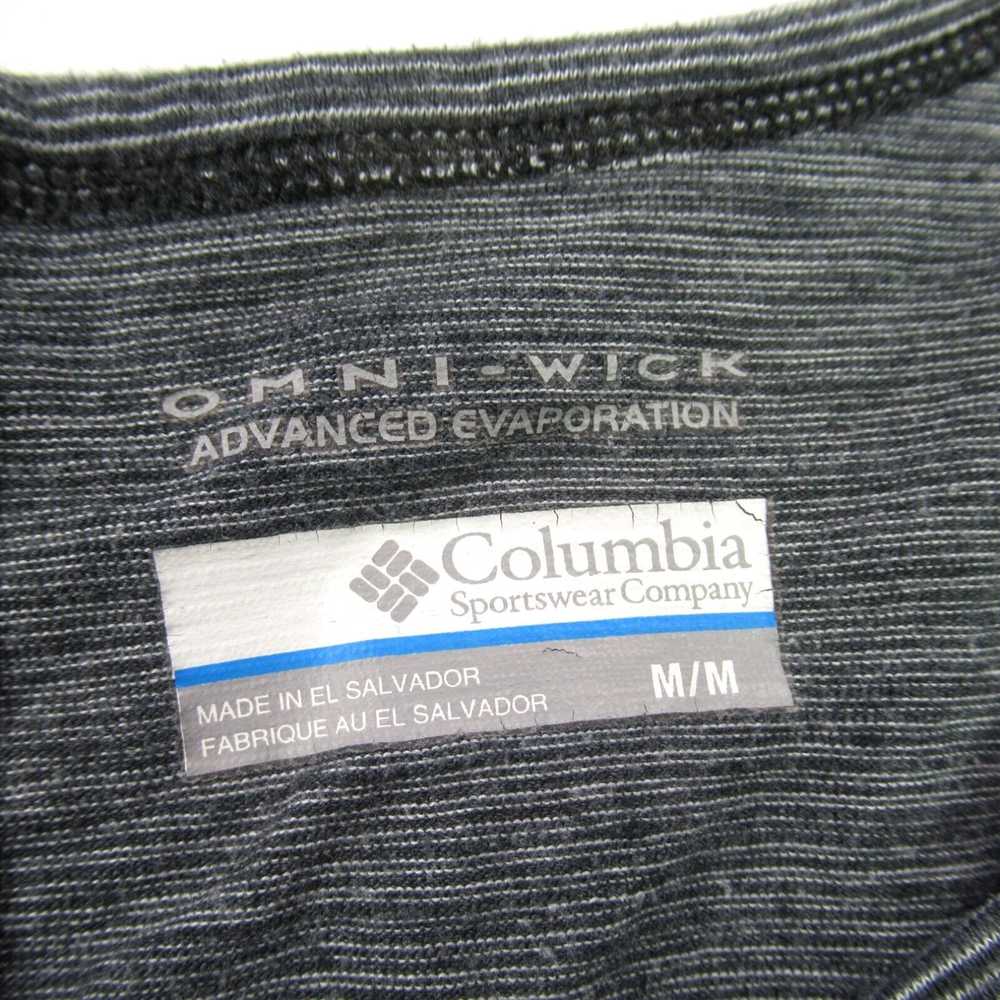 Vintage Columbia Shirt Womens Medium Gray Short S… - image 3