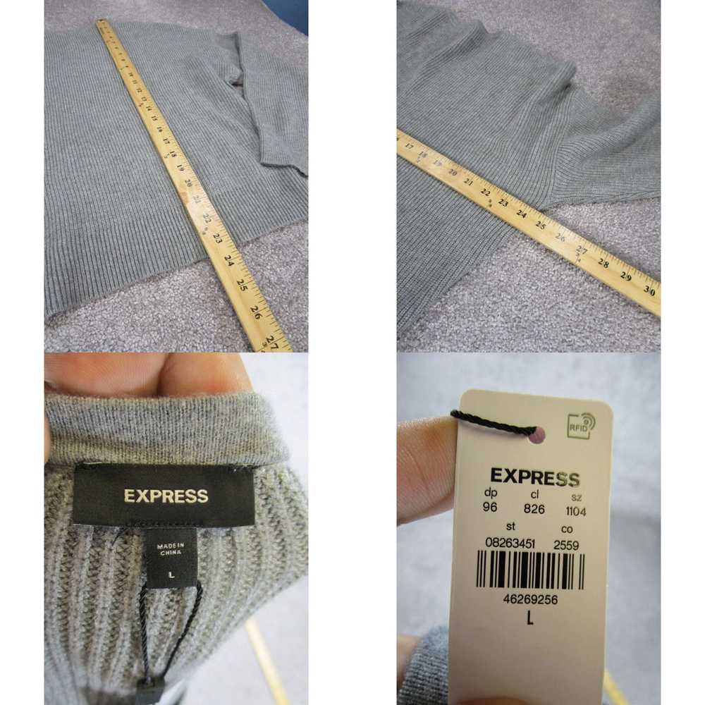 Express Express Sweater Womens Large Knit V Neck … - image 4