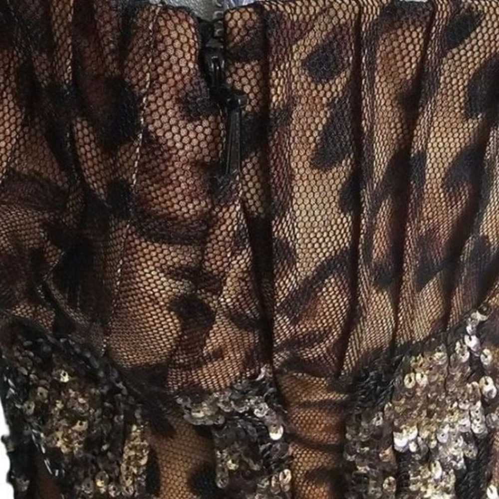 Mac Duggal Couture Leopard Sequin Mesh Cocktail D… - image 4