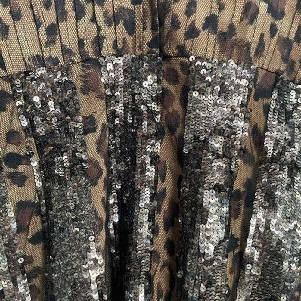 Mac Duggal Couture Leopard Sequin Mesh Cocktail D… - image 6