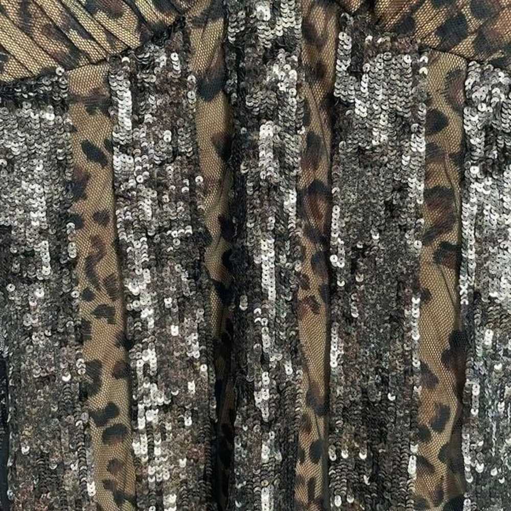 Mac Duggal Couture Leopard Sequin Mesh Cocktail D… - image 7