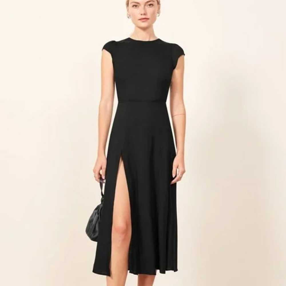 Reformation Gavin Dress - Black - Size 6 - Like N… - image 10