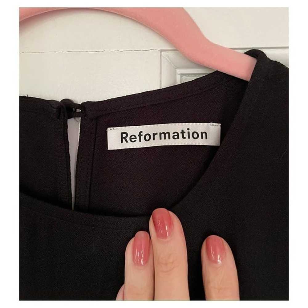Reformation Gavin Dress - Black - Size 6 - Like N… - image 8