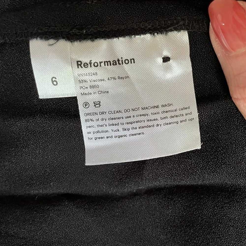 Reformation Gavin Dress - Black - Size 6 - Like N… - image 9