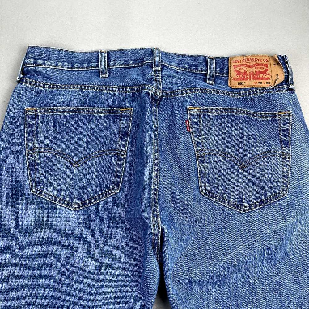 Levi's Levis 501 Jeans 38x30 Blue Denim Original … - image 2