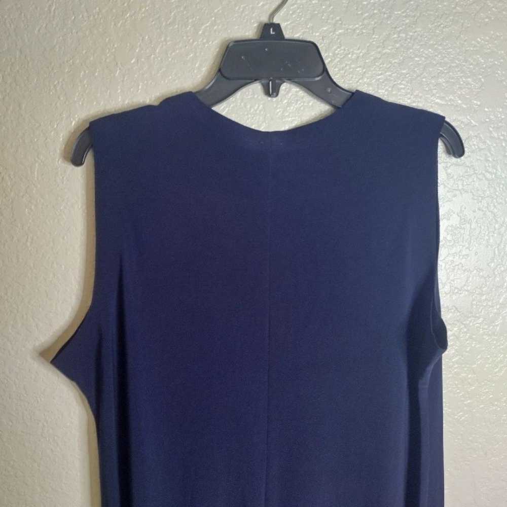 Norma Kamali SLEEVELESS SWING DRESS midnight sz Xl - image 8