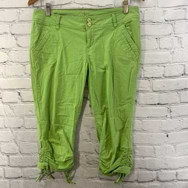Vintage American Rag Capri Pants Juniors Sz 9 Lime