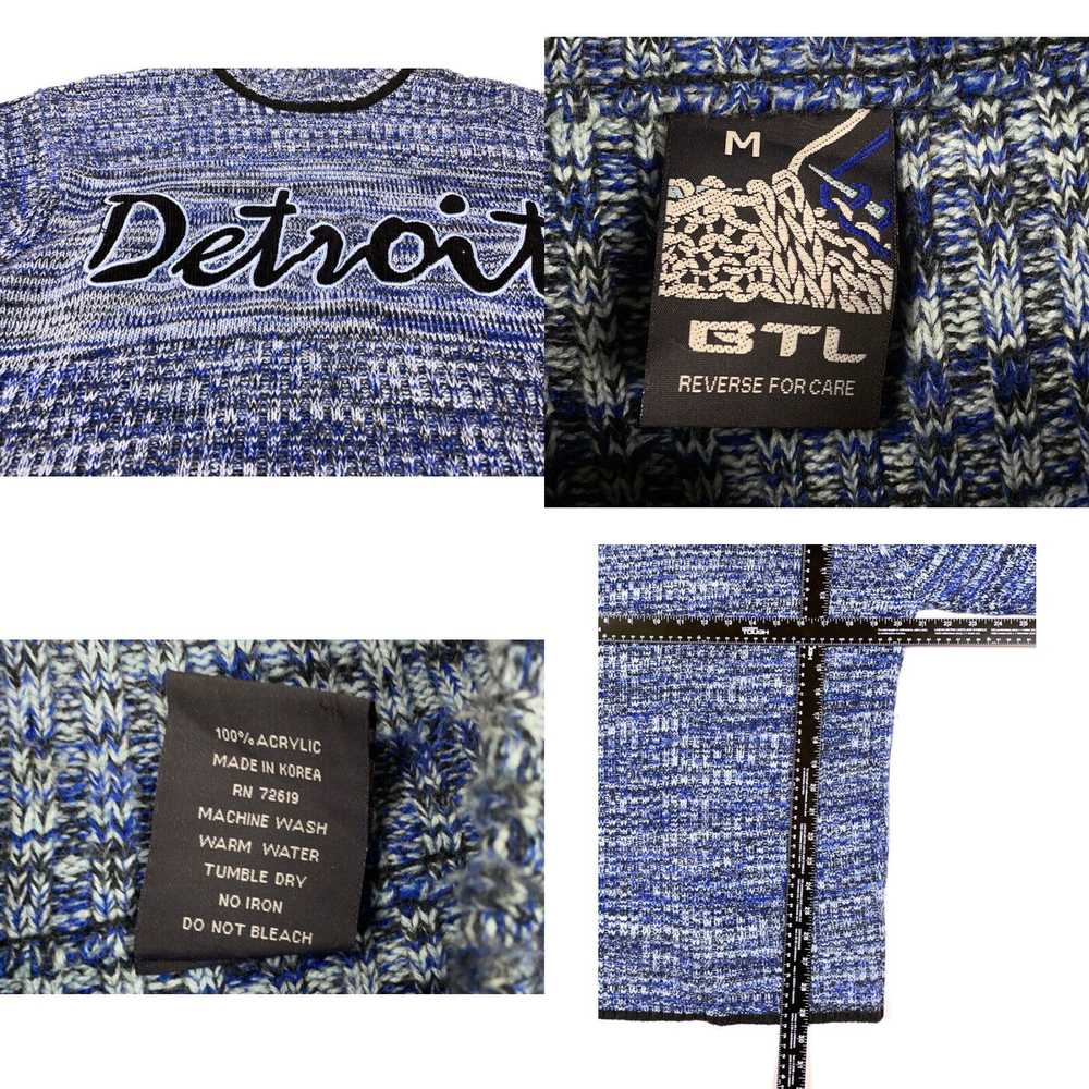 Vintage GTL Detroit Blue Corduroy Embroidered Hig… - image 4