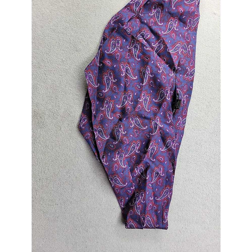 Vintage Rovoletto Venezia Silk Cravat Ascot Tie B… - image 2