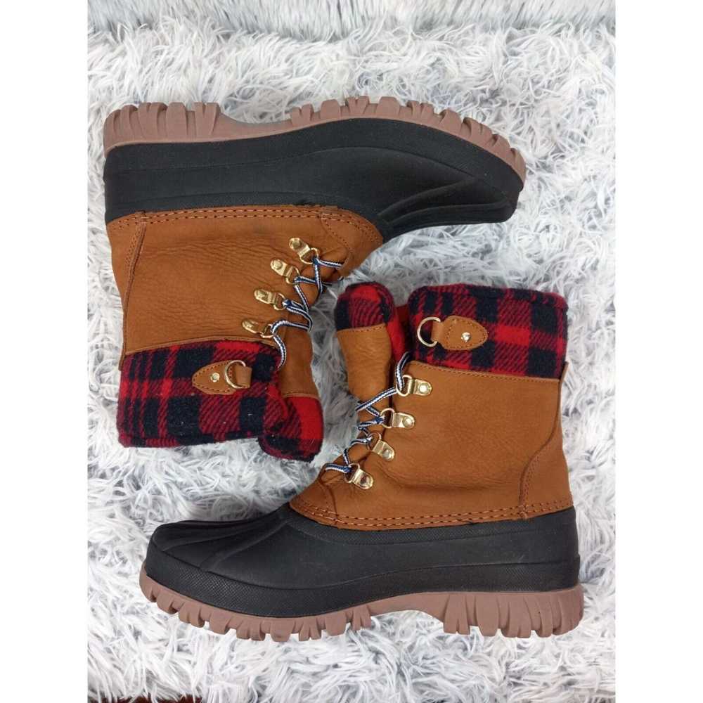 HIGH J Crew Nubuck Duck Boots Womans 8 Brown Leat… - image 1