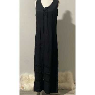 Johnny Was collection Long black maxi dress S - image 1
