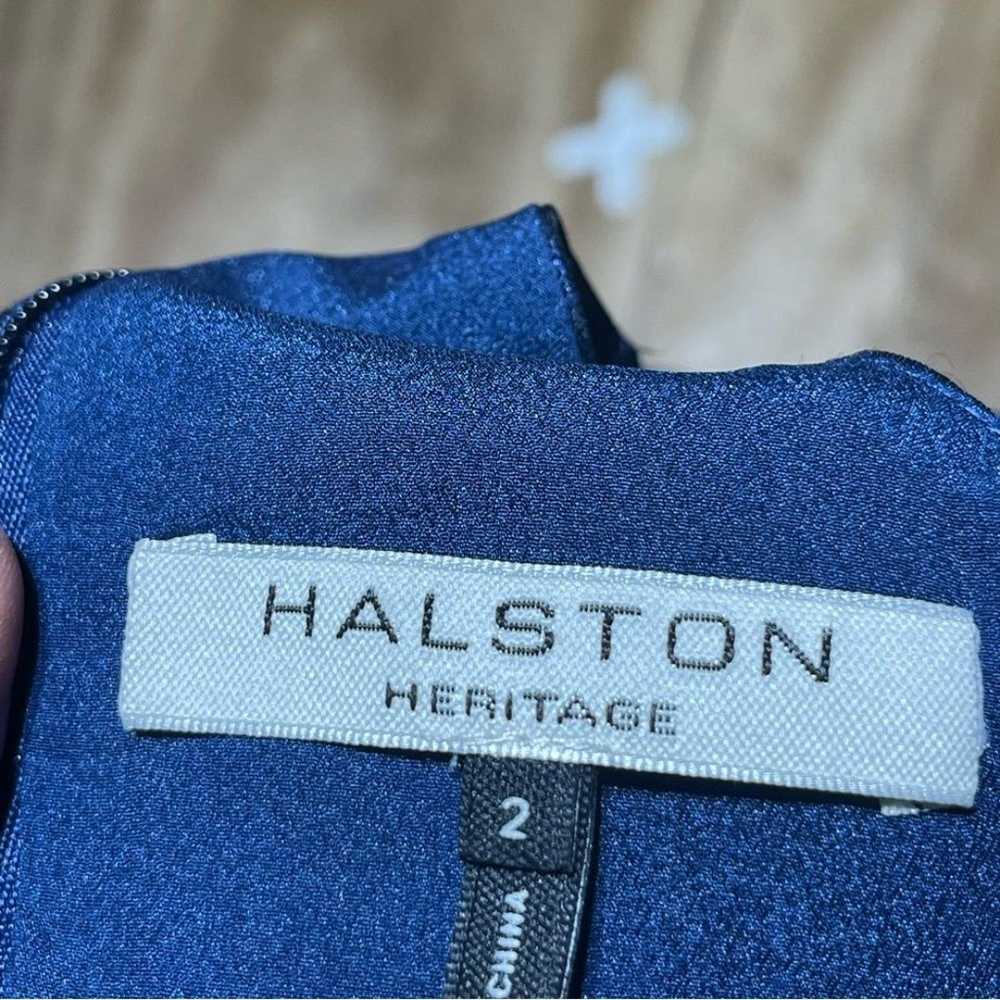 Halston Heritage Dress Sleeveless V-neck Floral J… - image 10
