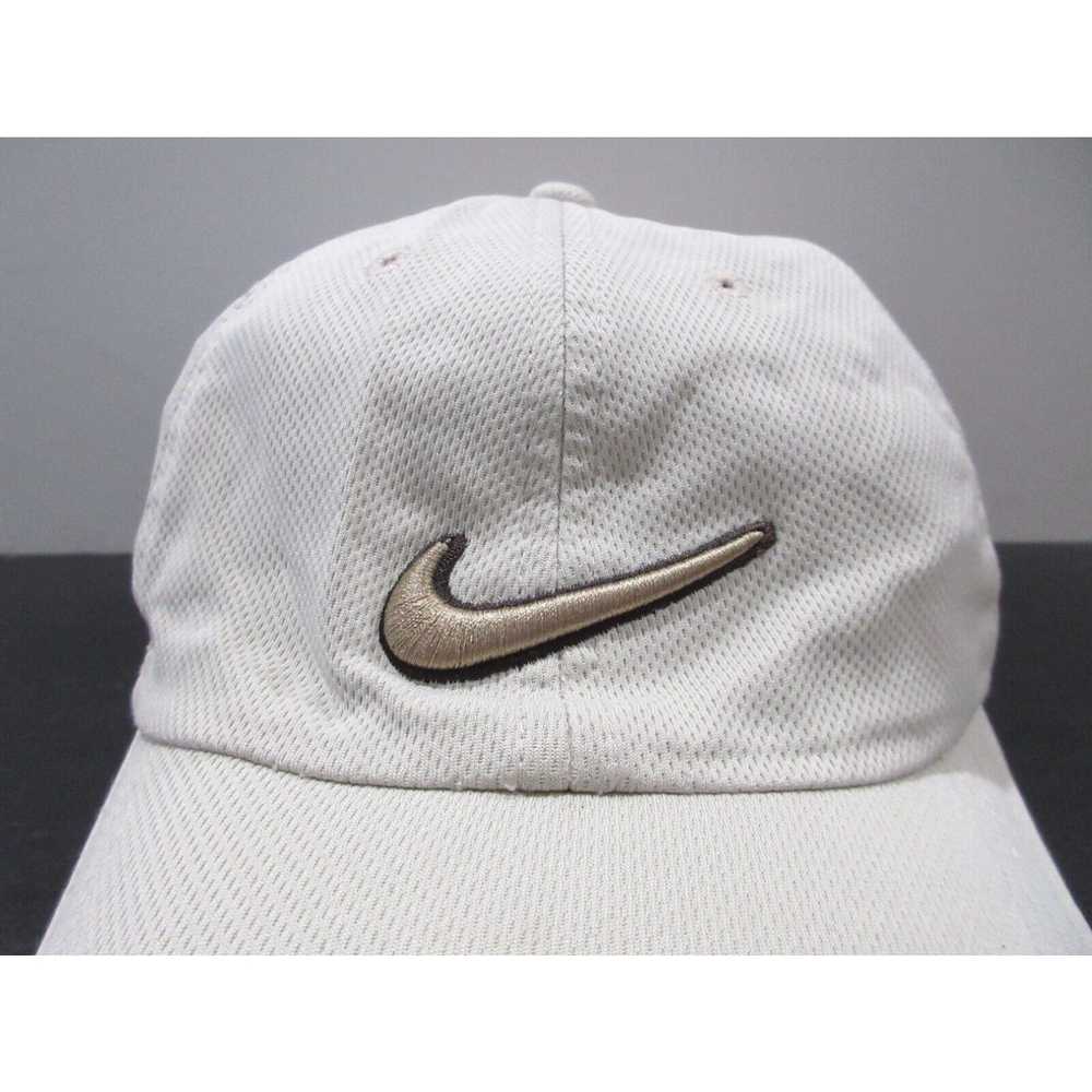 Nike Nike Hat Cap Strap Back White Brown Swoosh G… - image 2