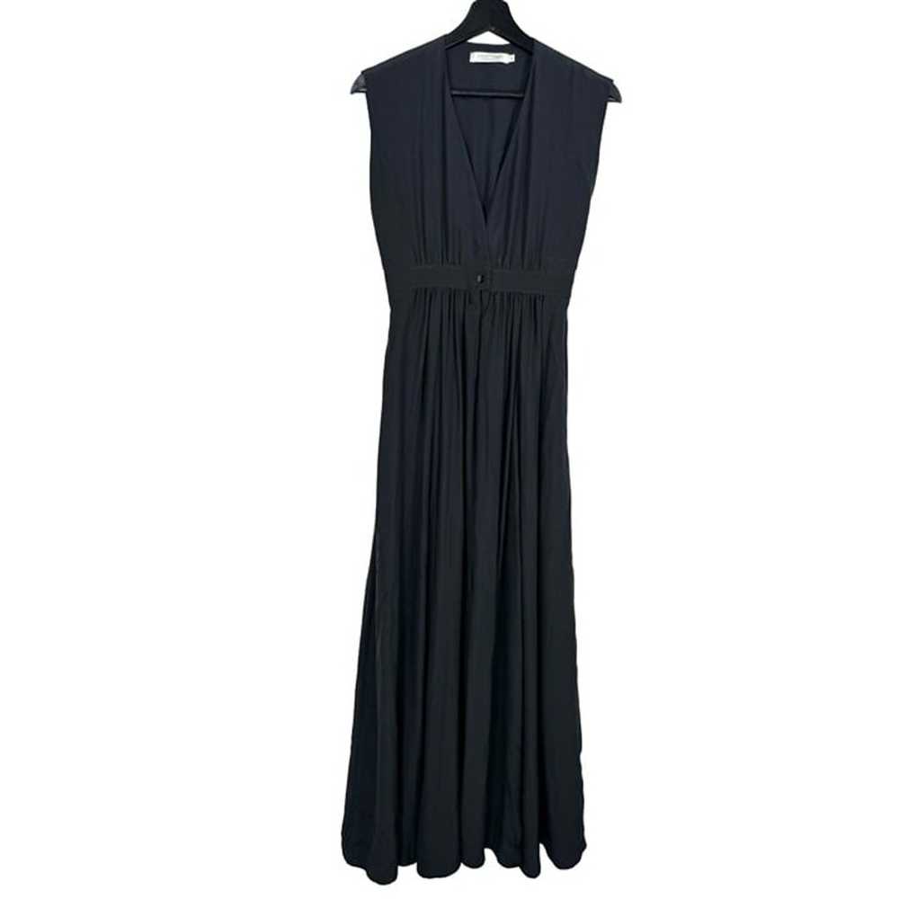 Christy Dawn 100% SILK Rosemary black maxi dress … - image 2