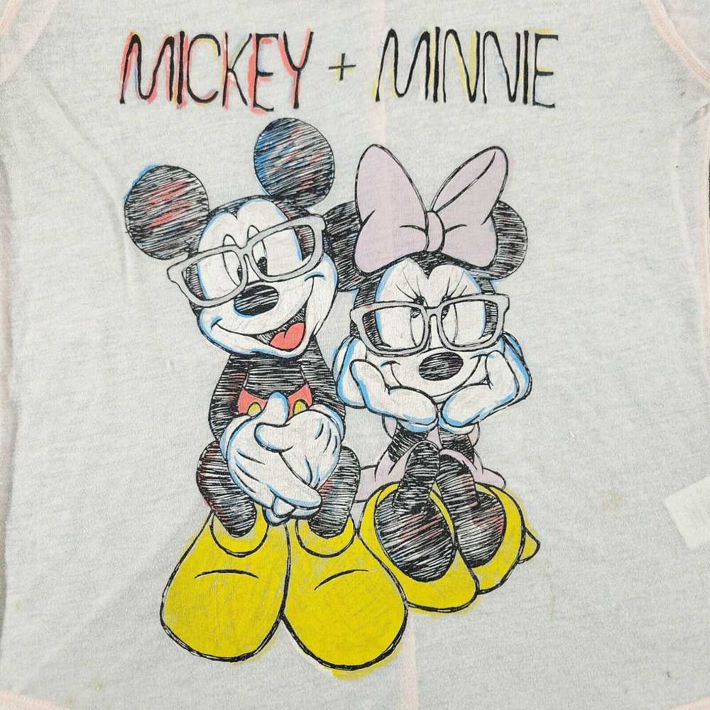 Disney Disney Shirt Women's Large White Mickey + … - image 2