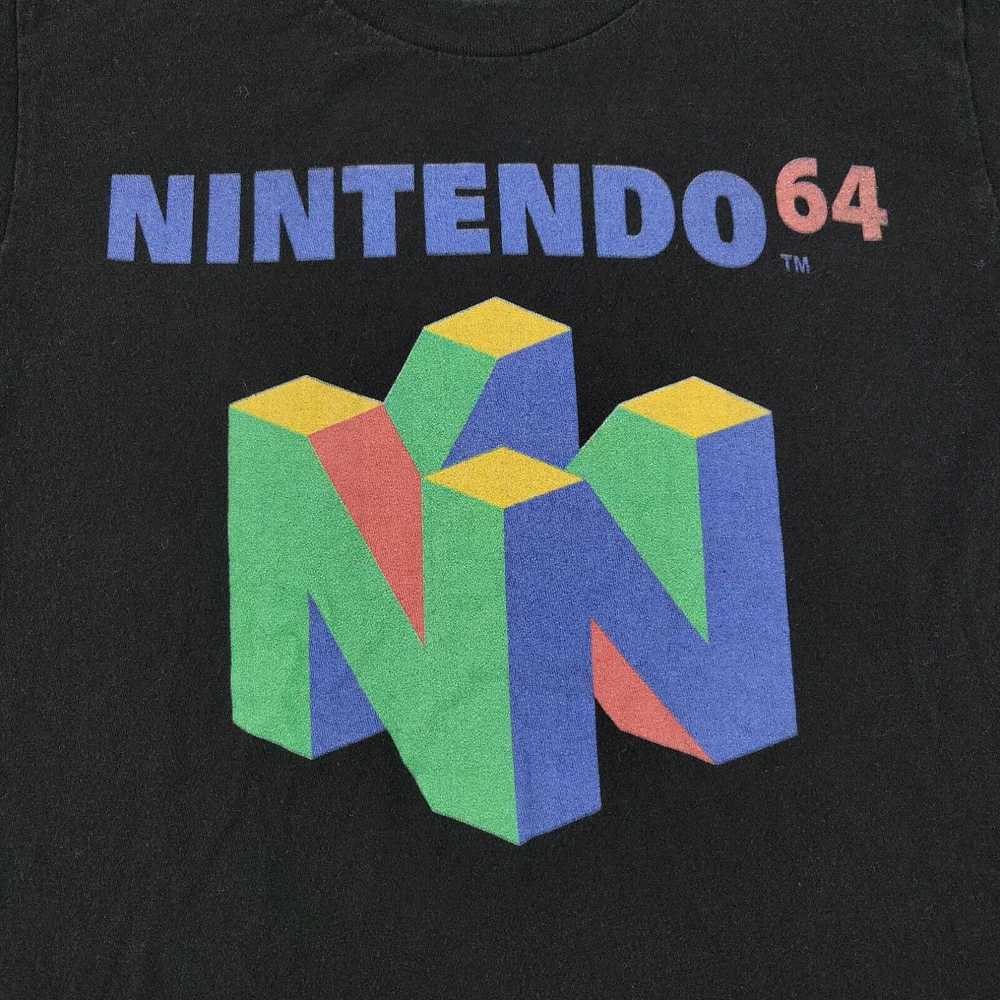 Nintendo Nintendo 64 Shirt Women Medium Black Log… - image 2