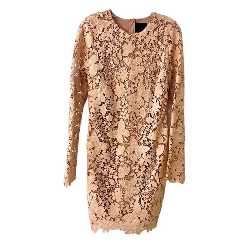 NEW X NBD REVOLVE Pink Blush Butterfly Lace Sheer… - image 11