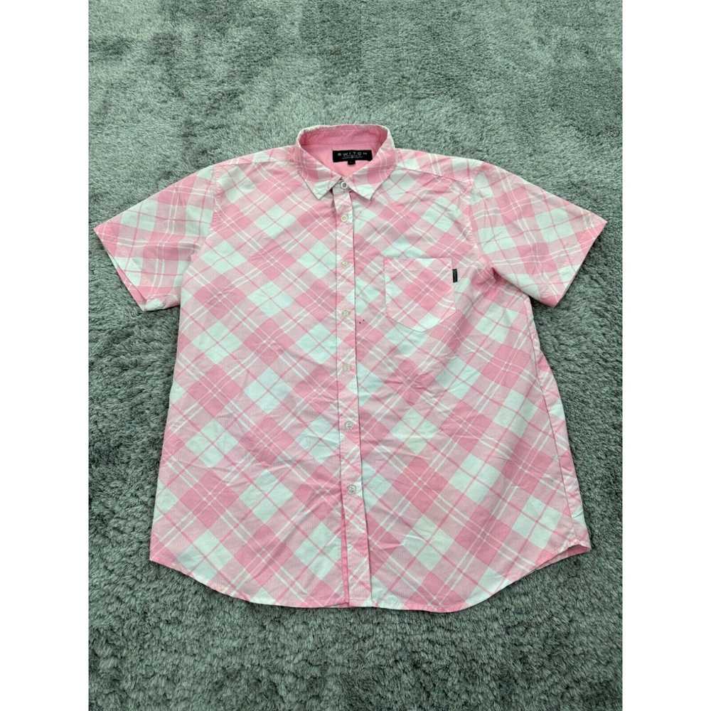 Pinko Switch Remarkable Shirt Mens Large Pink Pla… - image 1