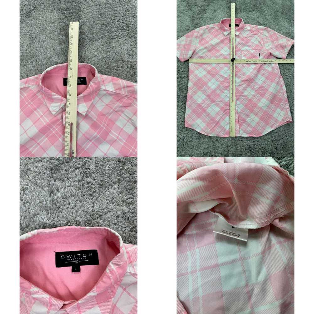 Pinko Switch Remarkable Shirt Mens Large Pink Pla… - image 4