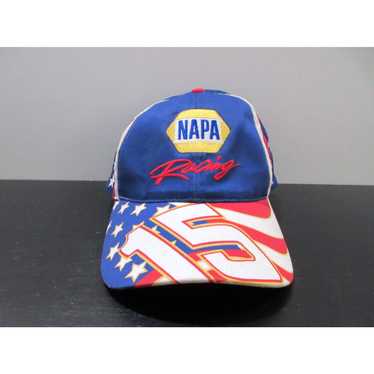 NASCAR Nascar Hat Cap Strap Back Blue White Micha… - image 1