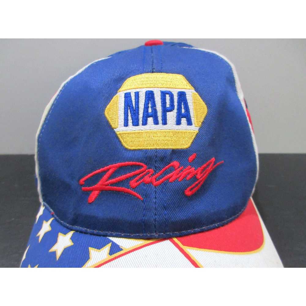 NASCAR Nascar Hat Cap Strap Back Blue White Micha… - image 2