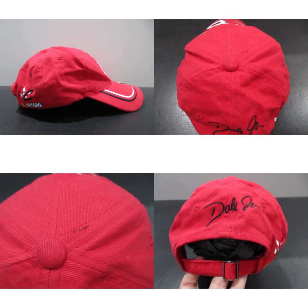Vintage Nascar Hat Cap Strap Back Red White Budwe… - image 4