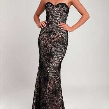Bariano Australia Lace Overlay Gown - image 1