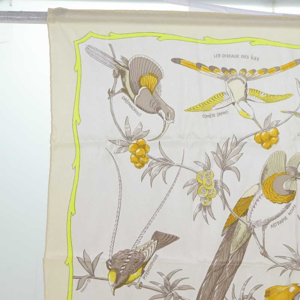 Hermes HERMES Carre 70 OISEAUX DES ILES Scarf Sil… - image 2