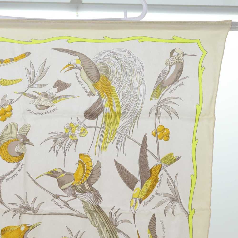 Hermes HERMES Carre 70 OISEAUX DES ILES Scarf Sil… - image 3