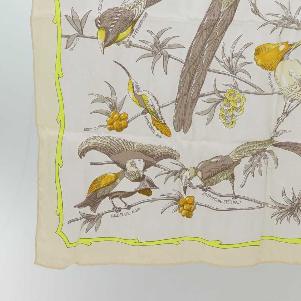 Hermes HERMES Carre 70 OISEAUX DES ILES Scarf Sil… - image 5