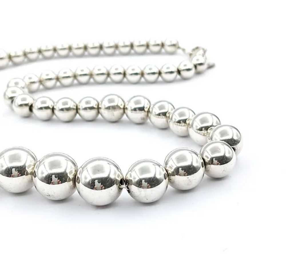 Tiffany Hardwear Graduated Beaded Necklace in Ste… - image 2
