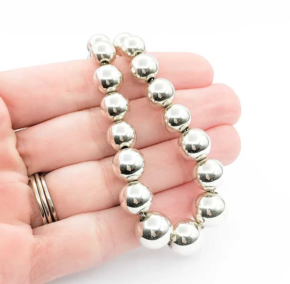 Tiffany Hardwear Graduated Beaded Necklace in Ste… - image 3