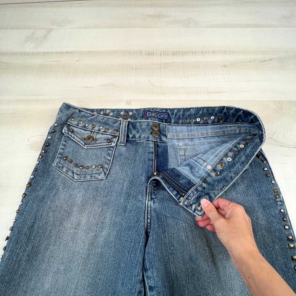 Vintage Baccini Womens Capri Jeans 14 Medium Wash… - image 3