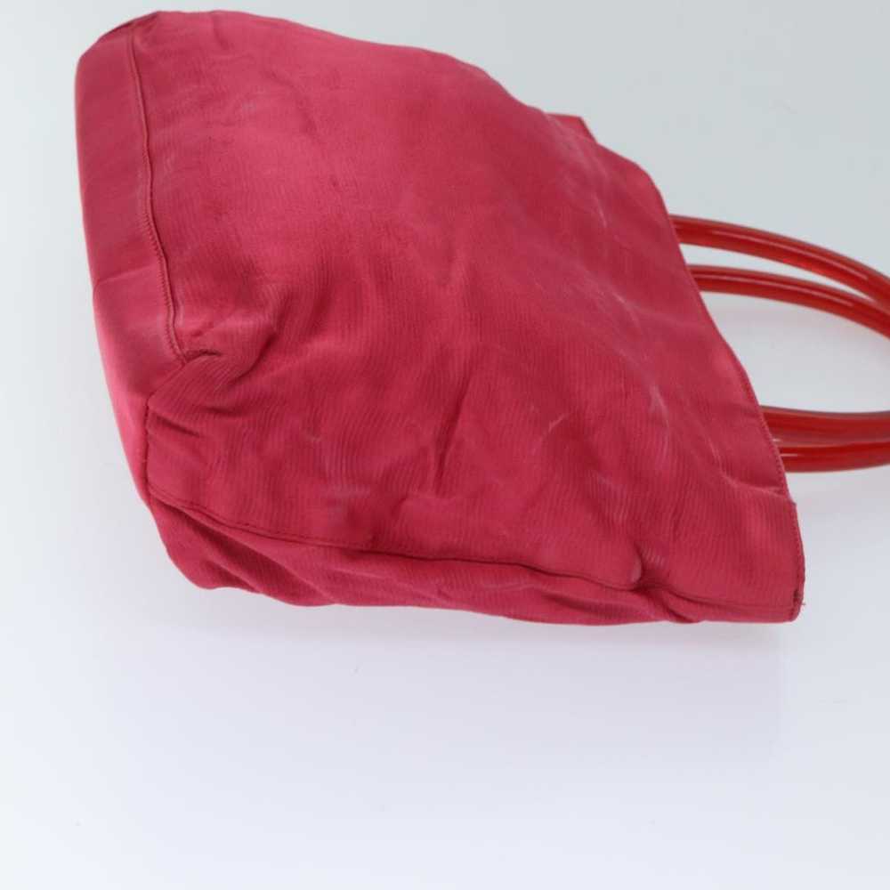 Prada PRADA Hand Bag Satin Red Auth 69745 - image 3