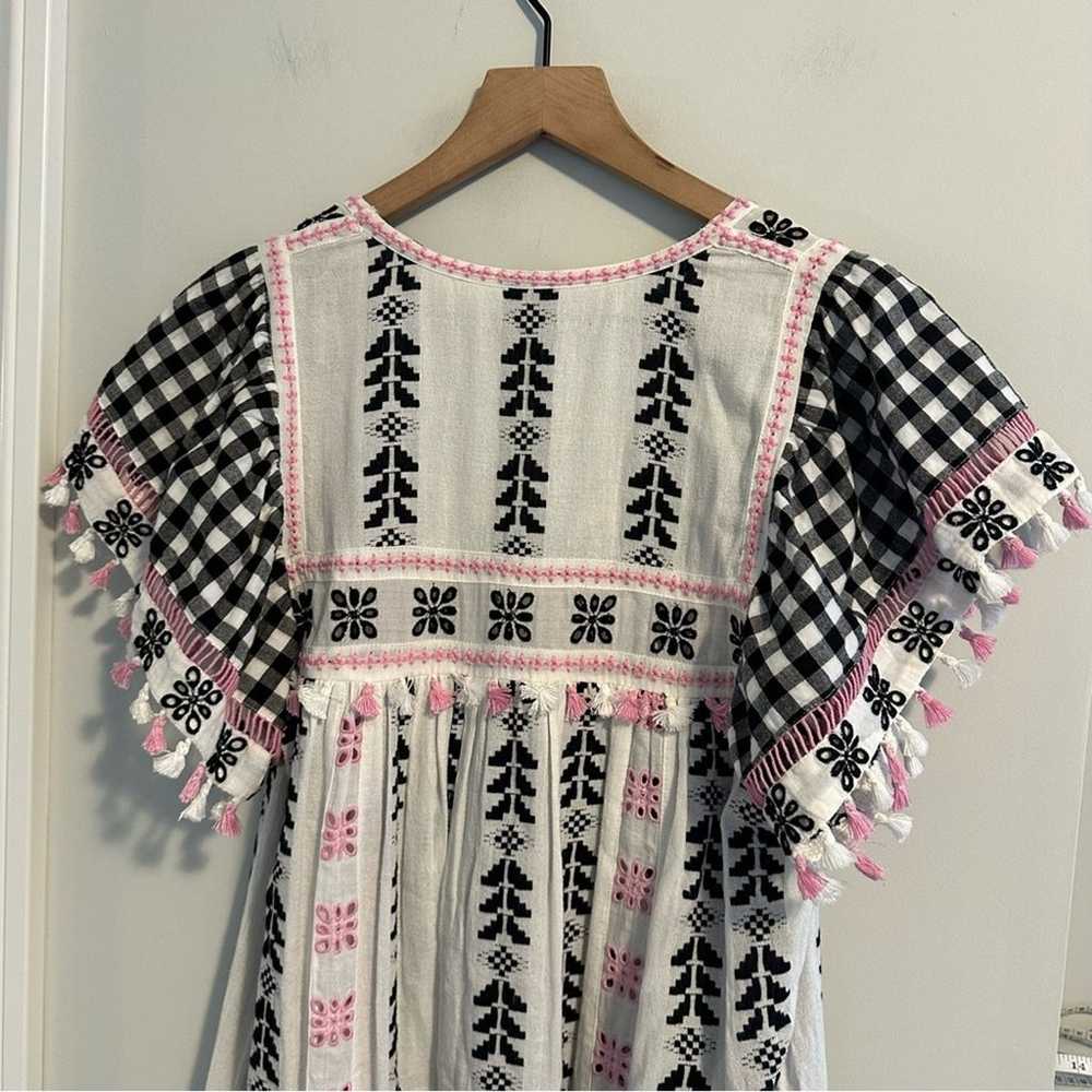 Dodo Bar Or White Pink Black Tassel Embroidered M… - image 6