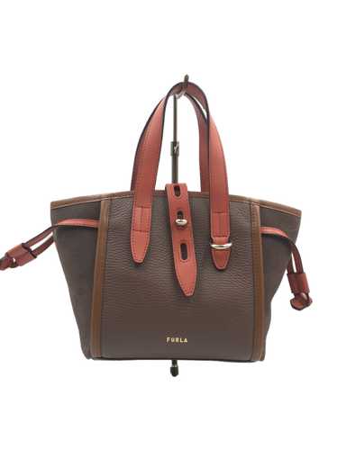 Furla Net Mini Tote/Shoulder Bag/Leather/Brw Bag