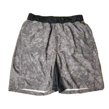 Vintage Zella Men's L Athletic Shorts Gray Mottle… - image 1