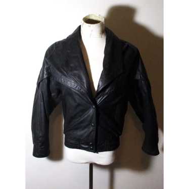 Vintage Women's WILSONS Leather Black 100% Leathe… - image 1