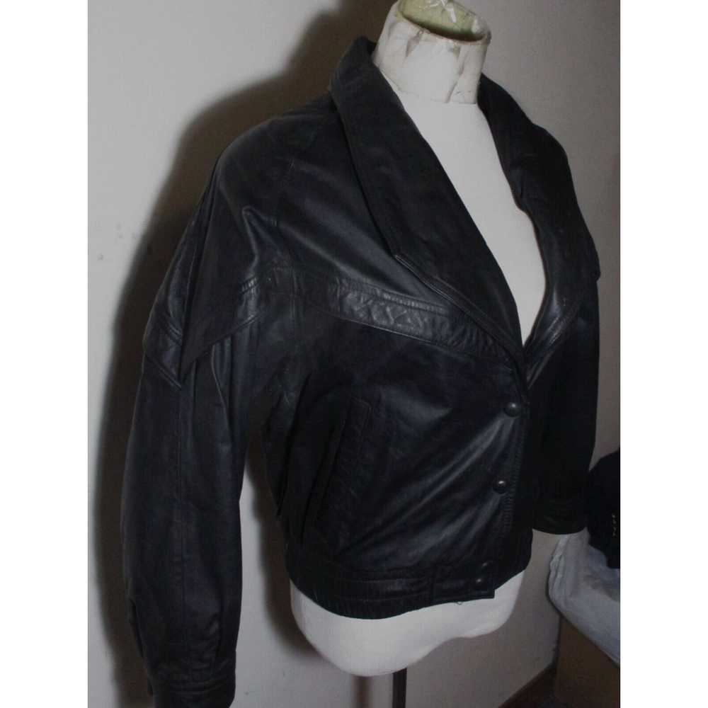 Vintage Women's WILSONS Leather Black 100% Leathe… - image 3