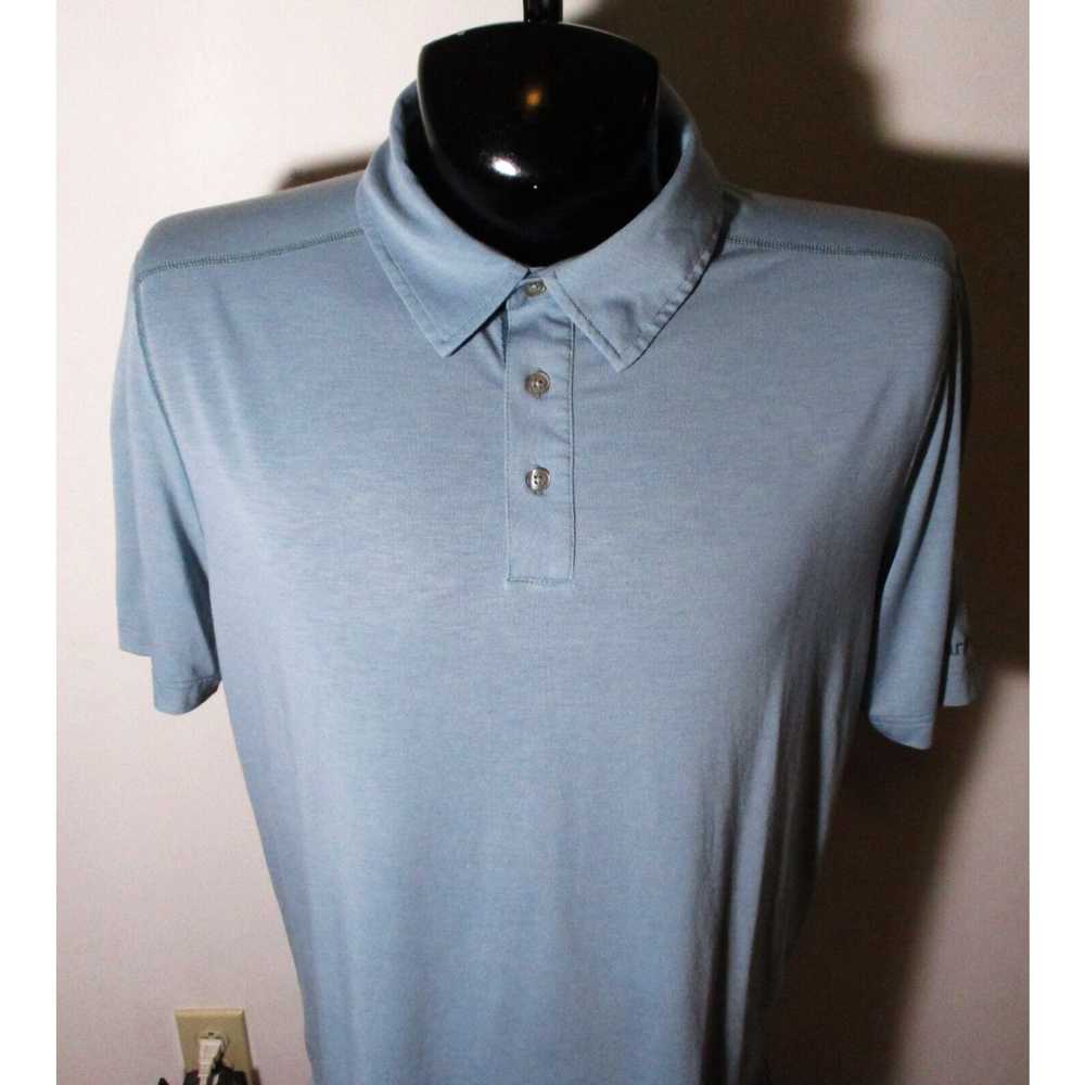 Marmot Men's MARMOT Blue Viscose Short Sleeve Pol… - image 2