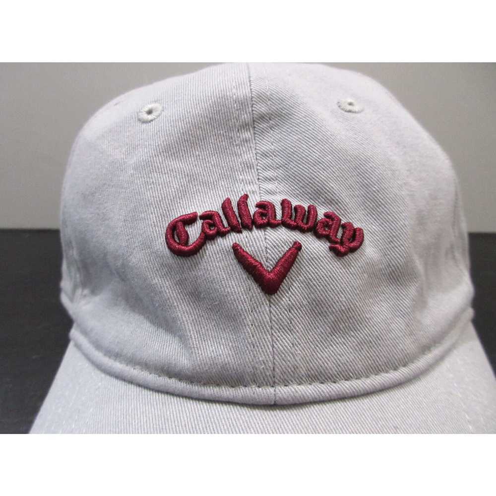 Callaway Callaway Hat Cap Strap Back Gray Red Gol… - image 2