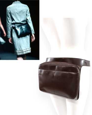 Prada Prada ss 1999 brown leather belt bag