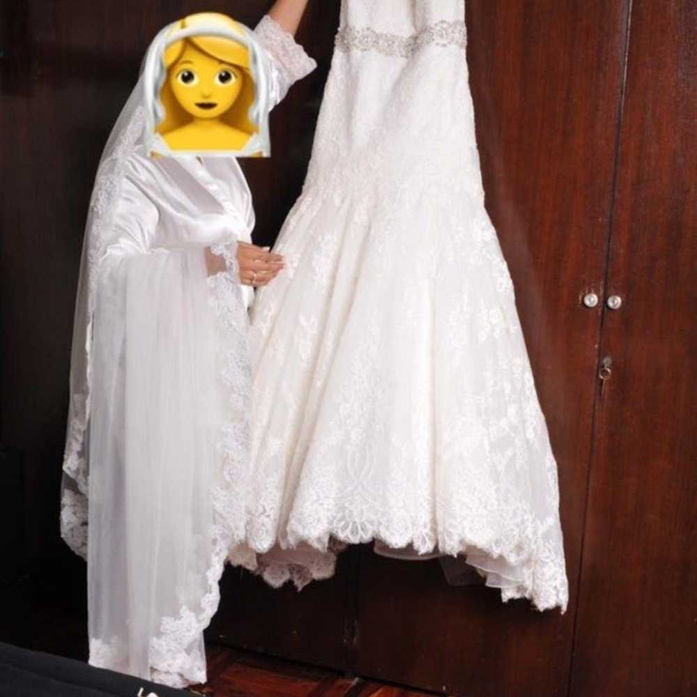 Wedding dress size 10 like new - image 7