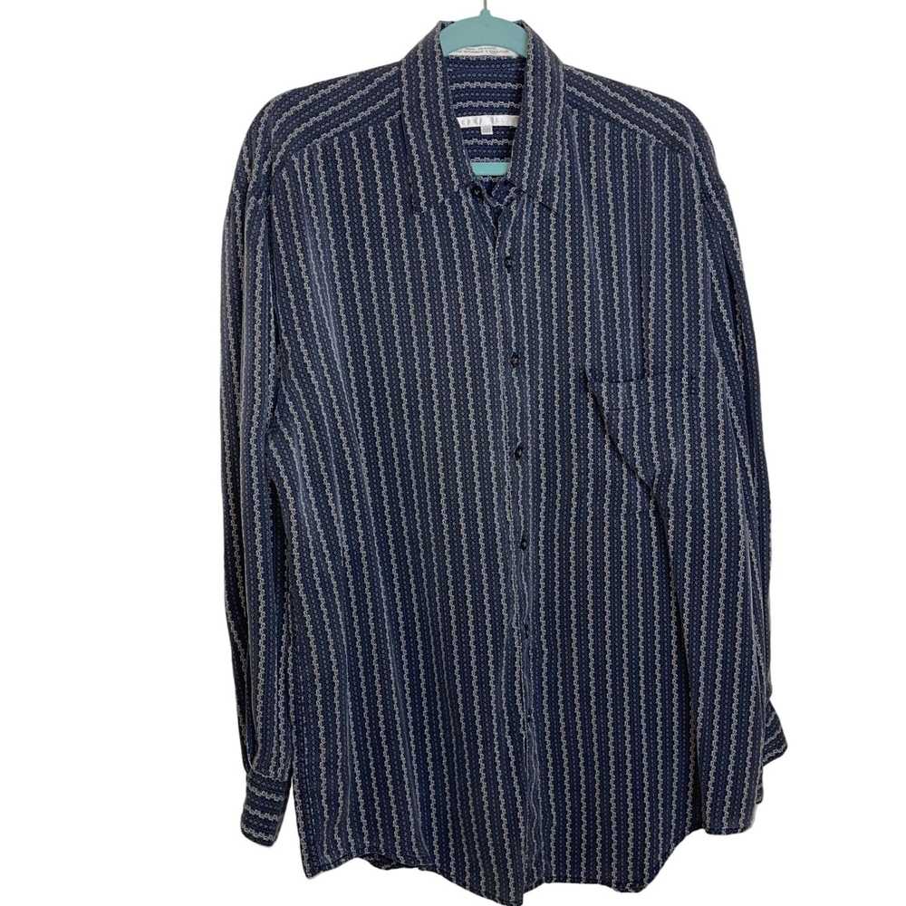 Perry Ellis Perry Ellis Vintage 90s Mens Shirt Si… - image 1