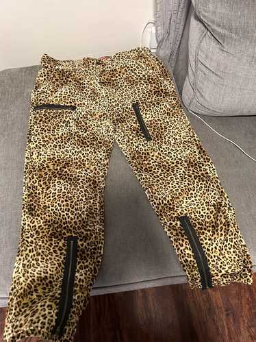 Supreme Supreme velvet cargo animal leopard pants - image 1