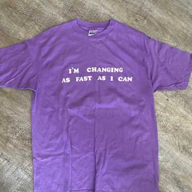Vintage Single Stitch T shirt “…changing fast as … - image 1
