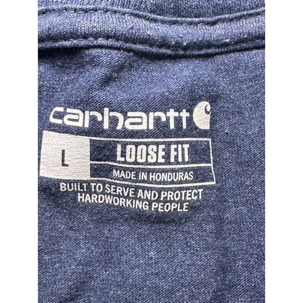 Carhartt Shirt Adult Large Blue Logo Loose Fit Sh… - image 5